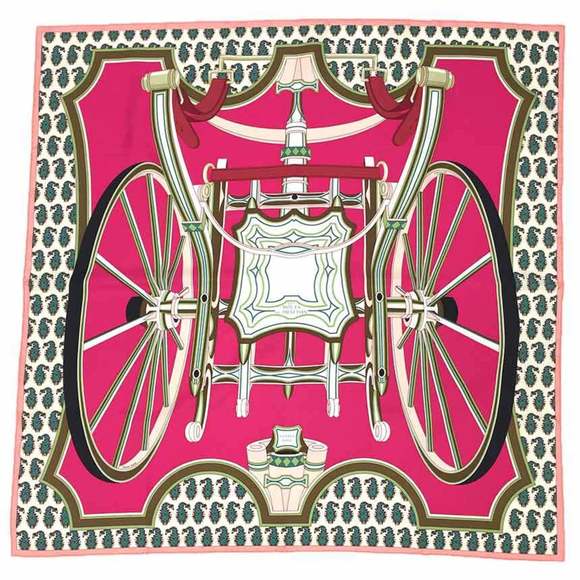 HERMES Pink Scarf - Picture 1 of 3